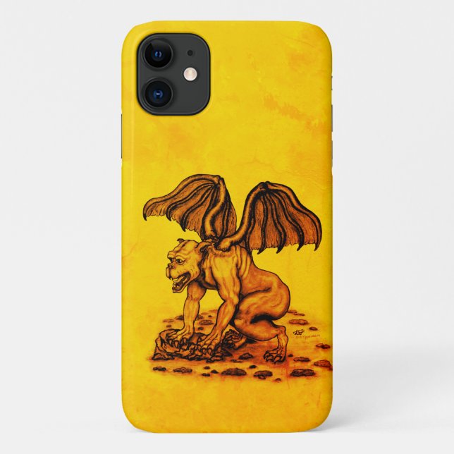 Golem Gargoyle Case-Mate iPhone Hülle (Rückseite)
