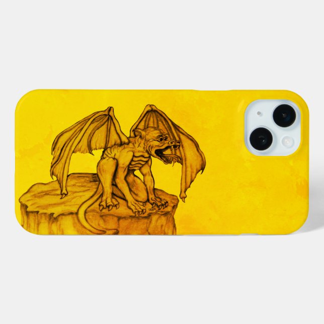 Golem Gargoyle Case-Mate iPhone Hülle (Rückseite (Horizontal))