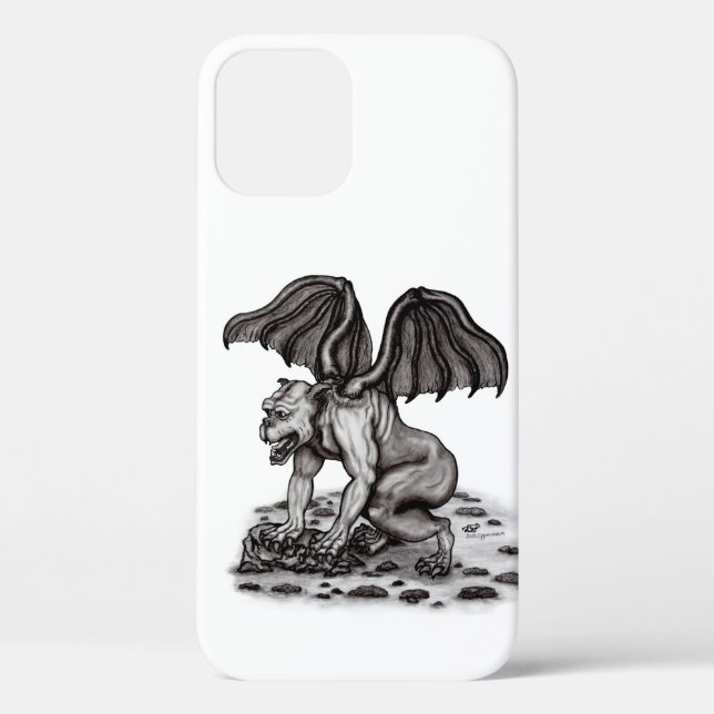 Golem Gargoyle Case-Mate iPhone Hülle (Rückseite)