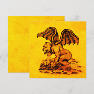 Golem Gargoyle Flachkarte