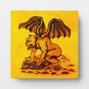 Golem Gargoyle Fotoplatte