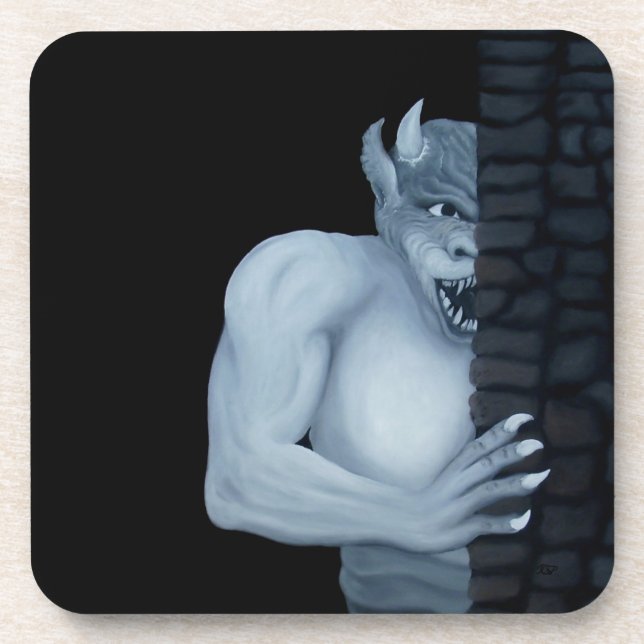 Golem - Gargoyle Getränkeuntersetzer (Vorderseite)