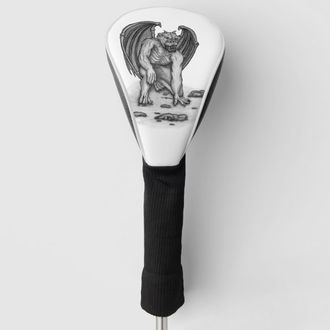 Golem Gargoyle Golf Headcover (Vorderseite)