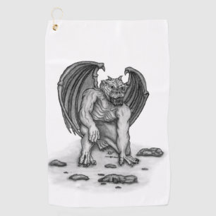 Golem Gargoyle Golfhandtuch