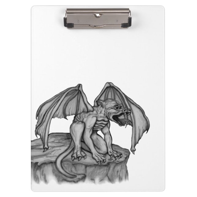 Golem Gargoyle Klemmbrett (Vorderseite)