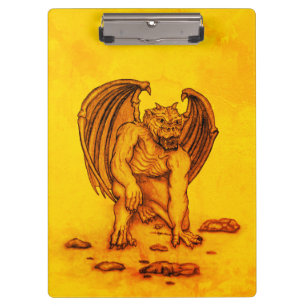 Golem Gargoyle Klemmbrett