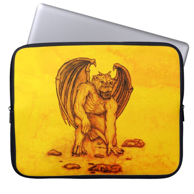 Golem Gargoyle Laptopschutzhülle (Vorderseite)
