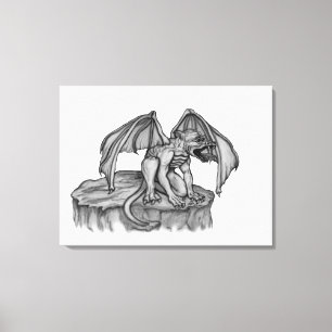 Golem Gargoyle Leinwanddruck