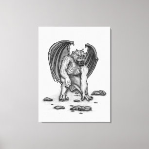 Golem Gargoyle Leinwanddruck