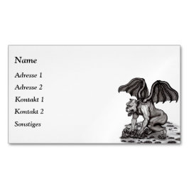 Golem Gargoyle Magnet Business Card