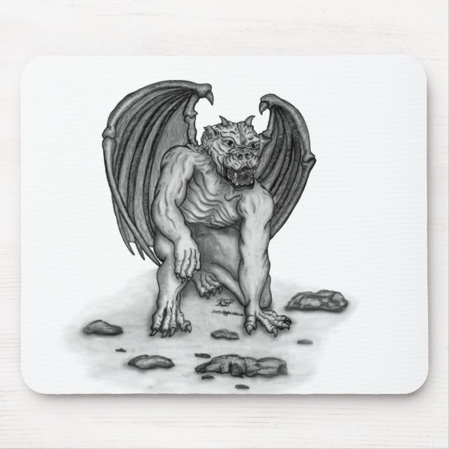 Golem Gargoyle Mousepad (Vorne)