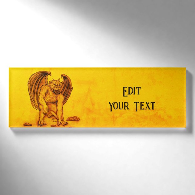 Golem Gargoyle Namenschild (Vorderseite)