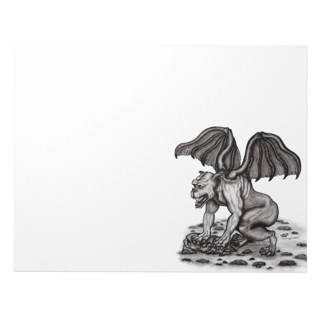 Golem Gargoyle Notizblock (Vorderseite)