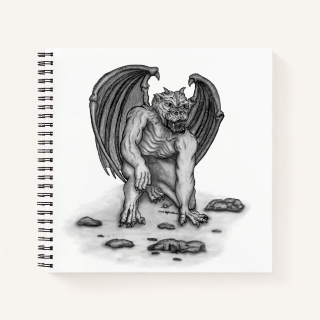 Golem Gargoyle Notizbuch (Vorderseite)