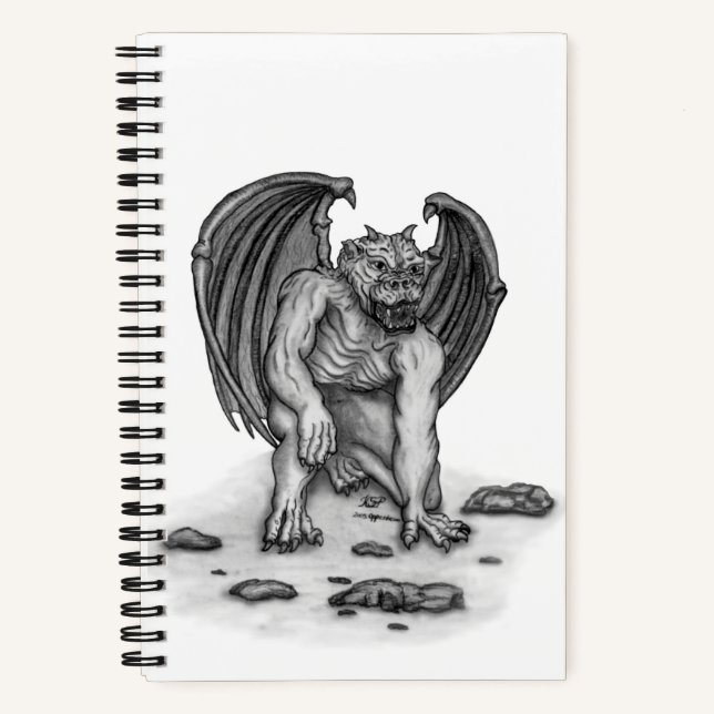 Golem Gargoyle Notizbuch (Vorderseite)