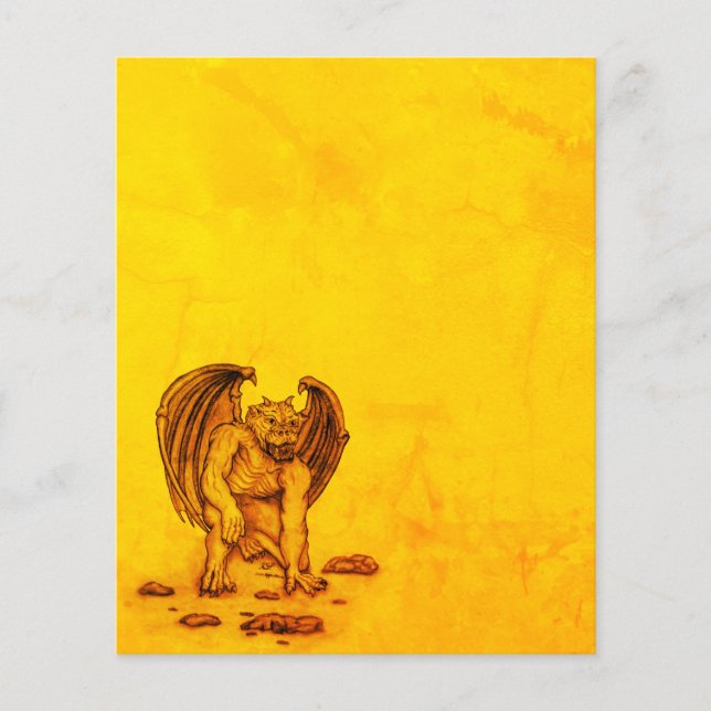 Golem Gargoyle Paper Sheet (Vorderseite)