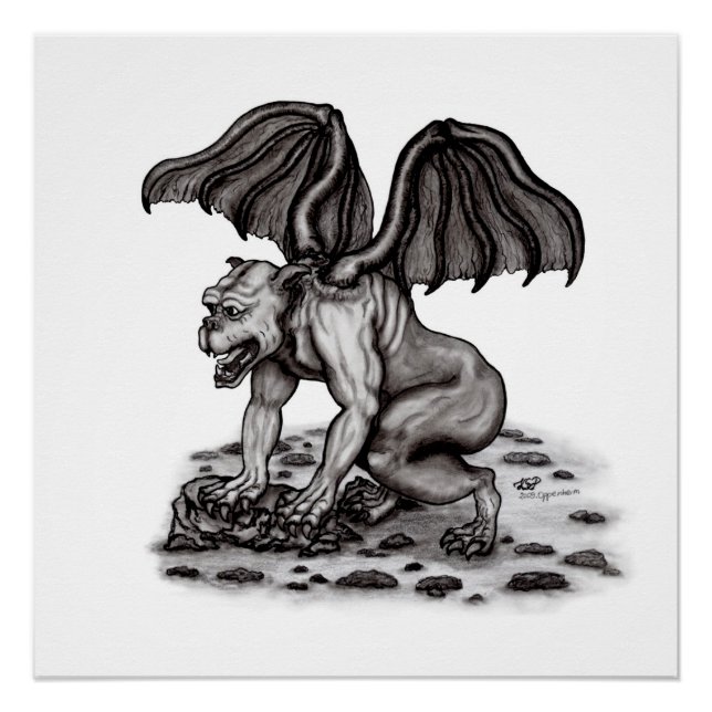 Golem Gargoyle Poster (Vorderseite)