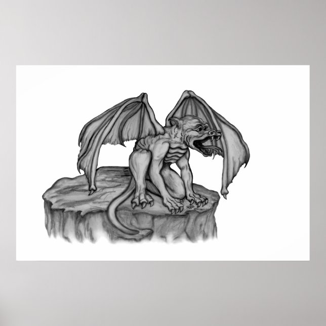 Golem Gargoyle Poster (Vorne)