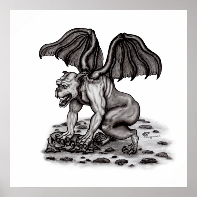Golem Gargoyle Poster (Vorne)