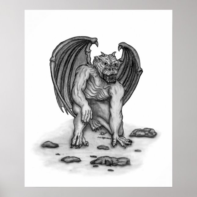 Golem Gargoyle Poster (Vorne)