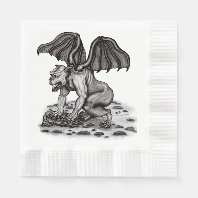 Golem Gargoyle Serviette (Vorderseite)