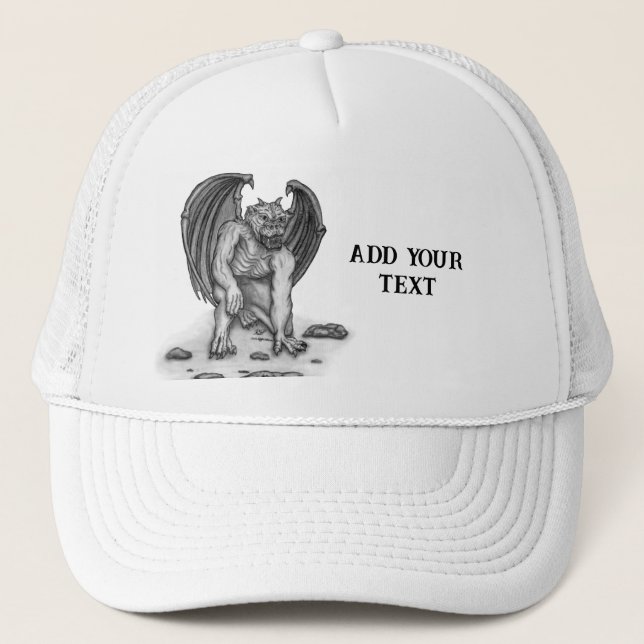 Golem Gargoyle Truckerkappe (Vorderseite)