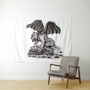 Golem Gargoyle Wandteppich