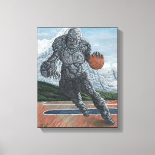 Golem Pantasee Basketball Fantasy Leinwand Print