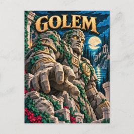 Golem, Paper Cut Monster Postkarte