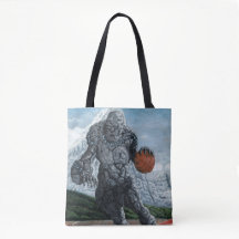 Golem Playing Basketball Sport Fantasy Tag