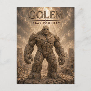 Golem-Ton-Gießerei Dark Cinema Postkarte