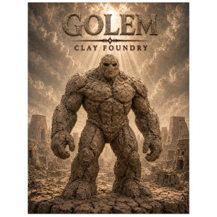 Golem-Ton-Gießerei Dark Cinema Postkarte