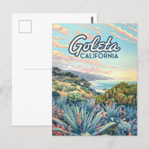 Goleta California Santa Barbara Isla Vista Vintag Postkarte