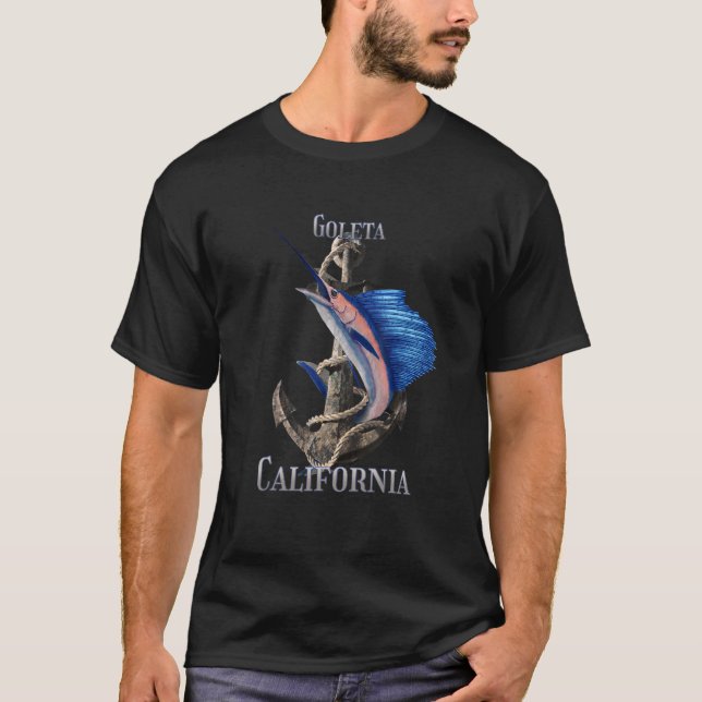 Goleta California Schwertfisch Marlin Ocean Fische T-Shirt (Vorderseite)