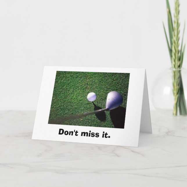 golf-05, verfehlen es nicht einladung (Vorderseite)