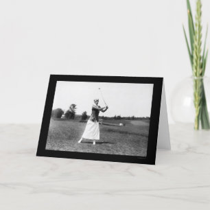 Golf 1914 Fräulein-E. Pickhardt Playing Karte