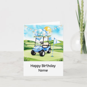 Golf 1. Geburtstag 1 Jahr alter Golfer mit Anzahl Karte