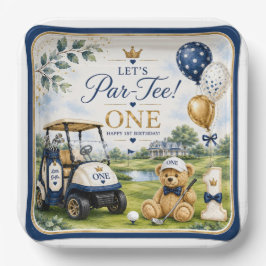 Golf 1. Geburtstag quadratische Papierplatten Pappteller