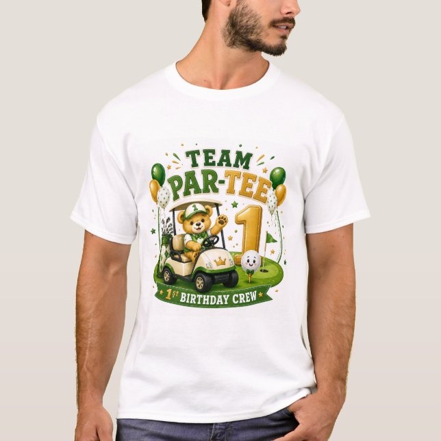 Golf 1. Geburtstag  T-Shirt (Vorderseite)