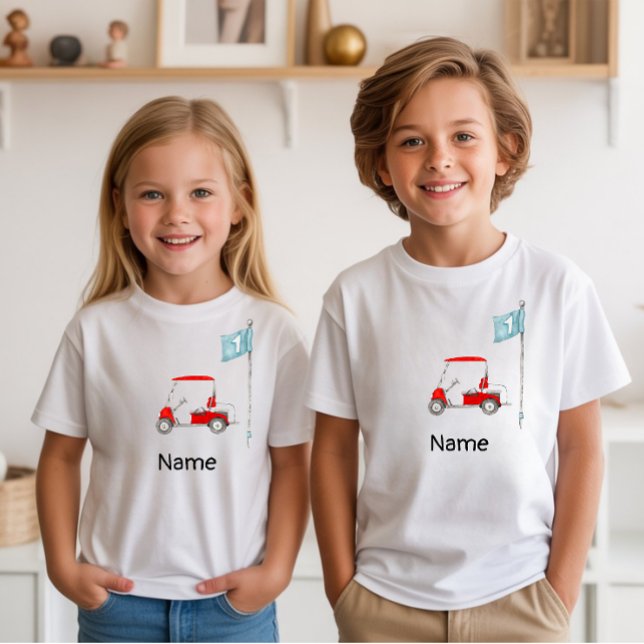 Golf 1. Geburtstags-Golfparty T-Shirt (Von Creator hochgeladen)