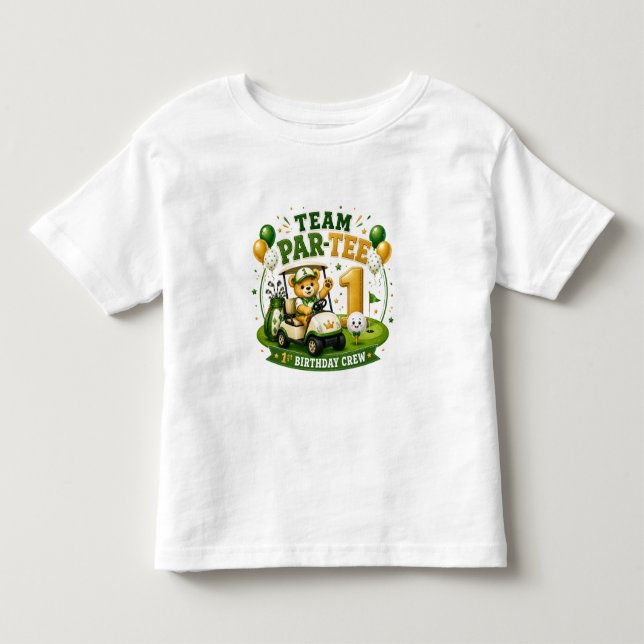 Golf 1. Geburtstagsfeier Kleinkind T-shirt (Vorderseite)