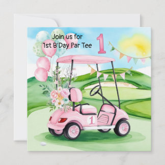 Golf 1. Party Einladung