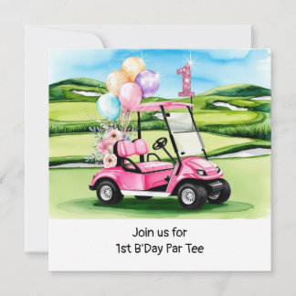 Golf 1. Party Einladung