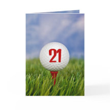 Golf 21. Geburtstag Party