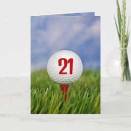 Golf 21. Geburtstag Party Einladung