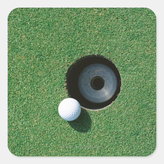 Golf 2 quadratischer aufkleber (Vorderseite)