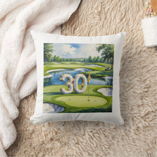 Golf 30. Geburtstag auf Golfplatz Kissen