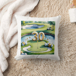 Golf 30. Geburtstag auf Golfplatz Kissen