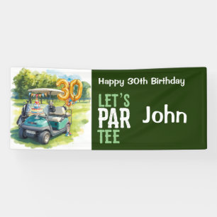 Golf 30. Geburtstag für Golferparty Banner
