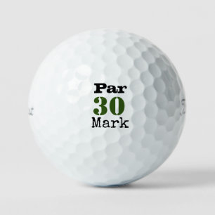 Golf 30. Geburtstag Par Tee 30 Party Golfball